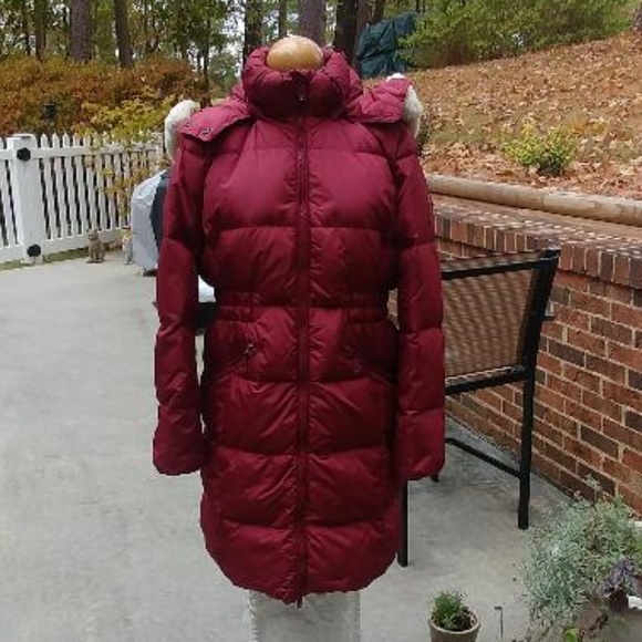 coach long puffer coat